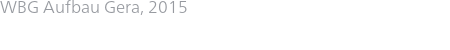 WBG Aufbau Gera, 2015